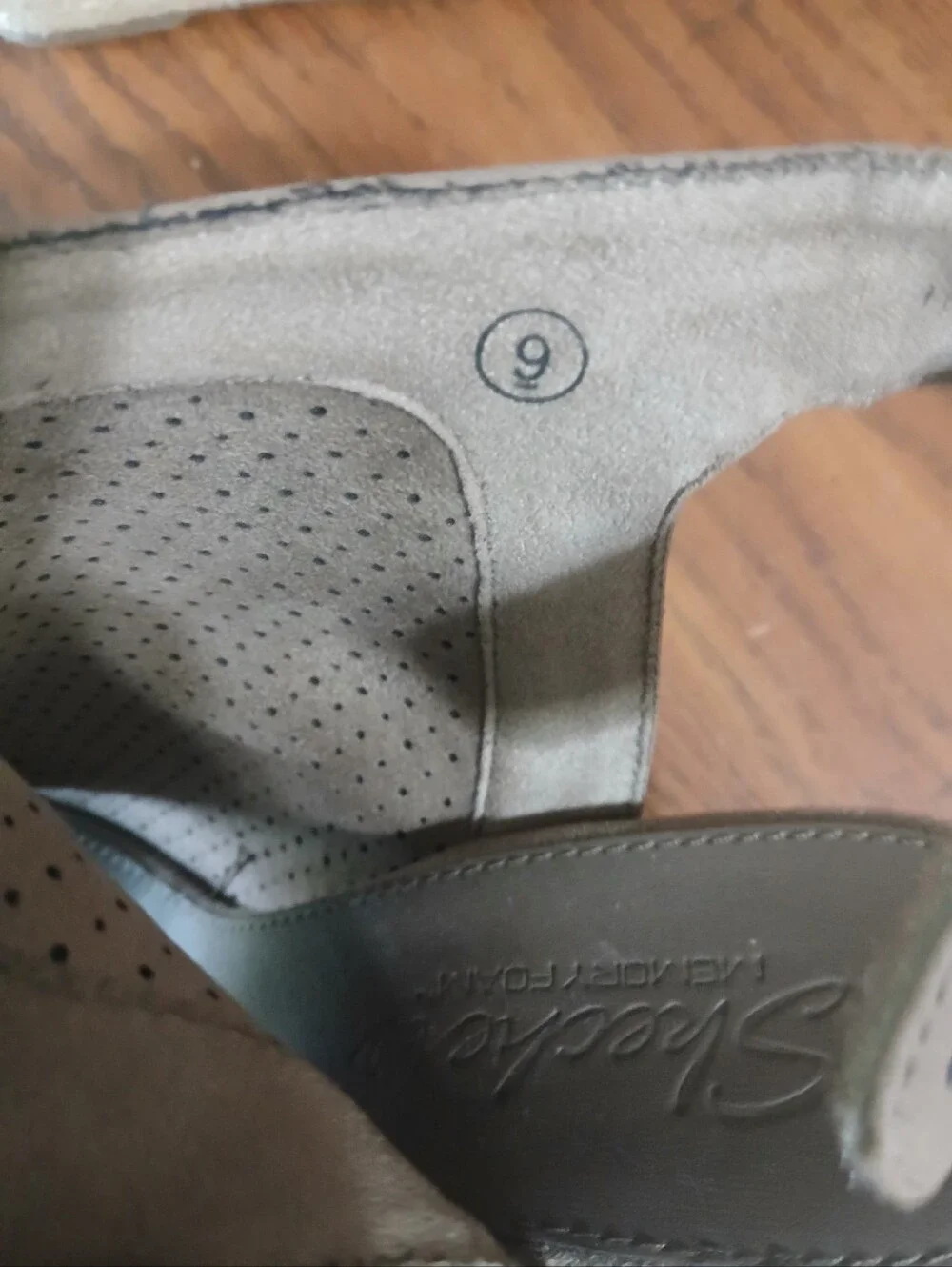 SKECHERS Women's Indigo Sky Love Dust Ankle-Strap Wedge Sandals Size 9 TAUPE